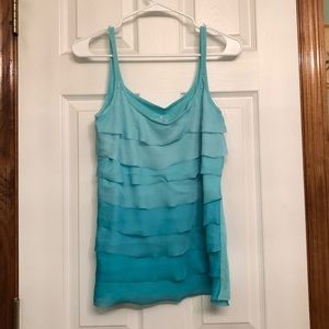 Ombré Ruffle Tank